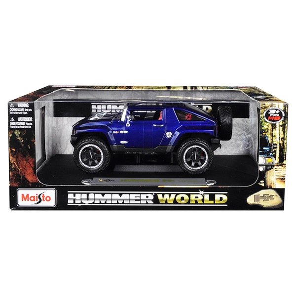 Maisto Hummer HX Concept Dark Blue Metallic Hummer World 1-18 Diecast Model Car 32117dkbl